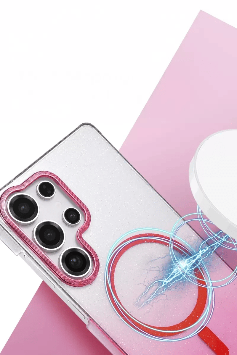 Samsung Galaxy S24 Ultra Glossy Magsafe Kapak - Mor