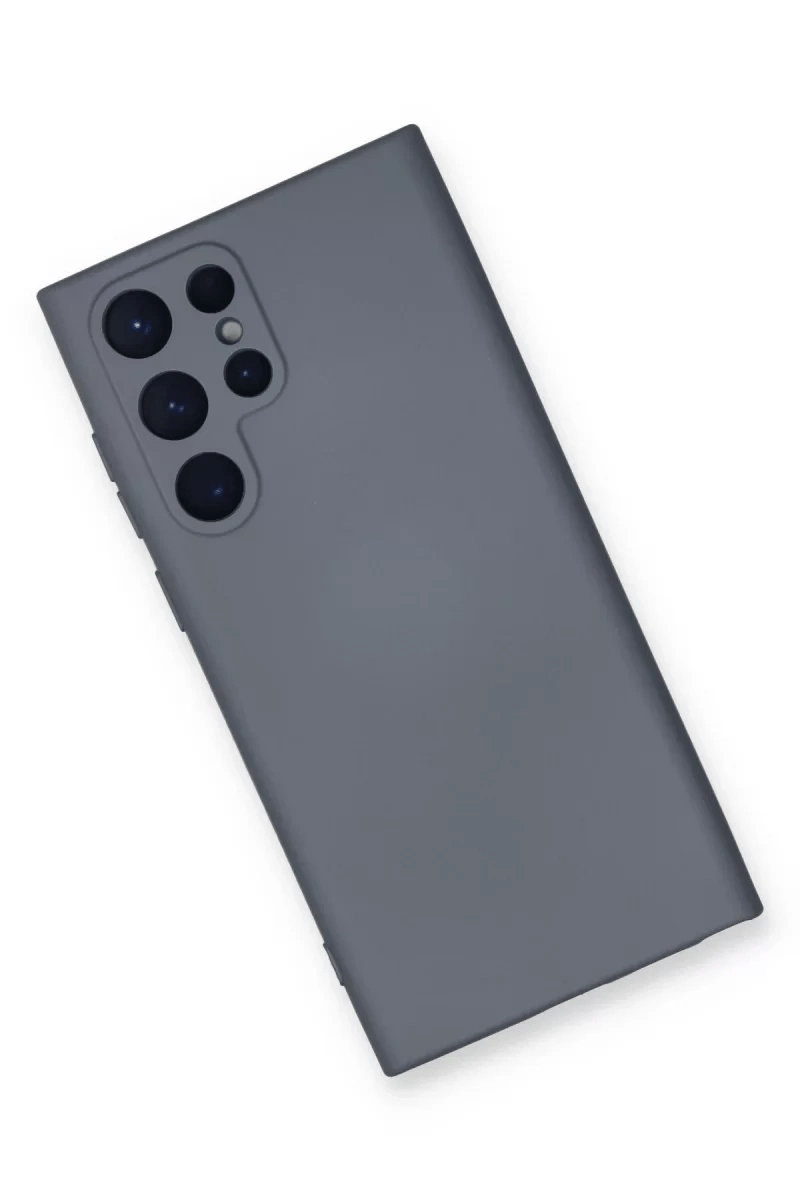 Samsung Galaxy S24 Ultra Kılıf Nano içi Kadife Silikon - Gri