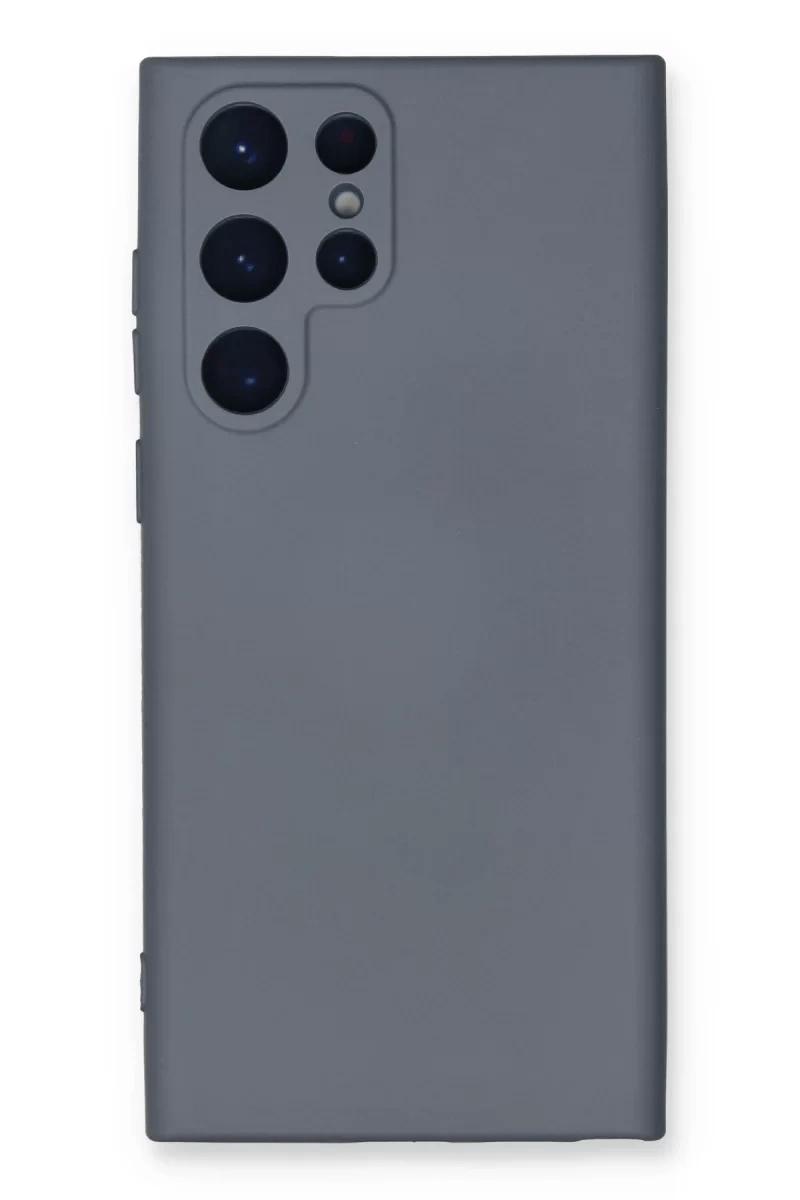 Samsung Galaxy S24 Ultra Kılıf Nano içi Kadife Silikon - Gri