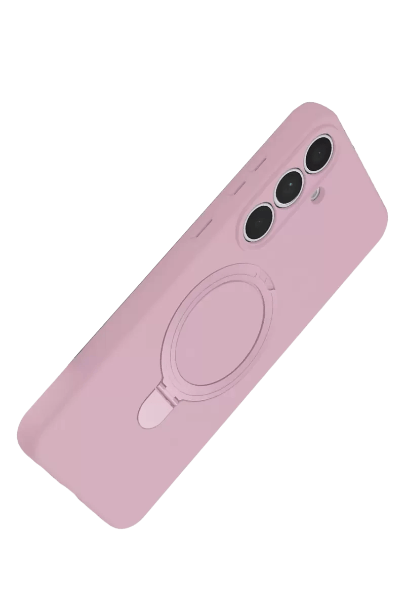 Samsung Galaxy S25 FE Regal Magsafe Standlı Kapak - Açık Pembe
