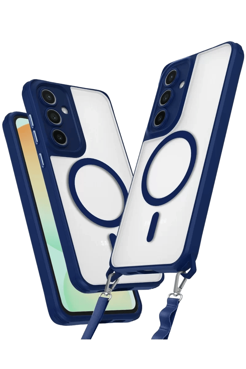 Samsung Galaxy S25 Plus Kılıf Enka Magsafe Silikon Kılıf - Lacivert