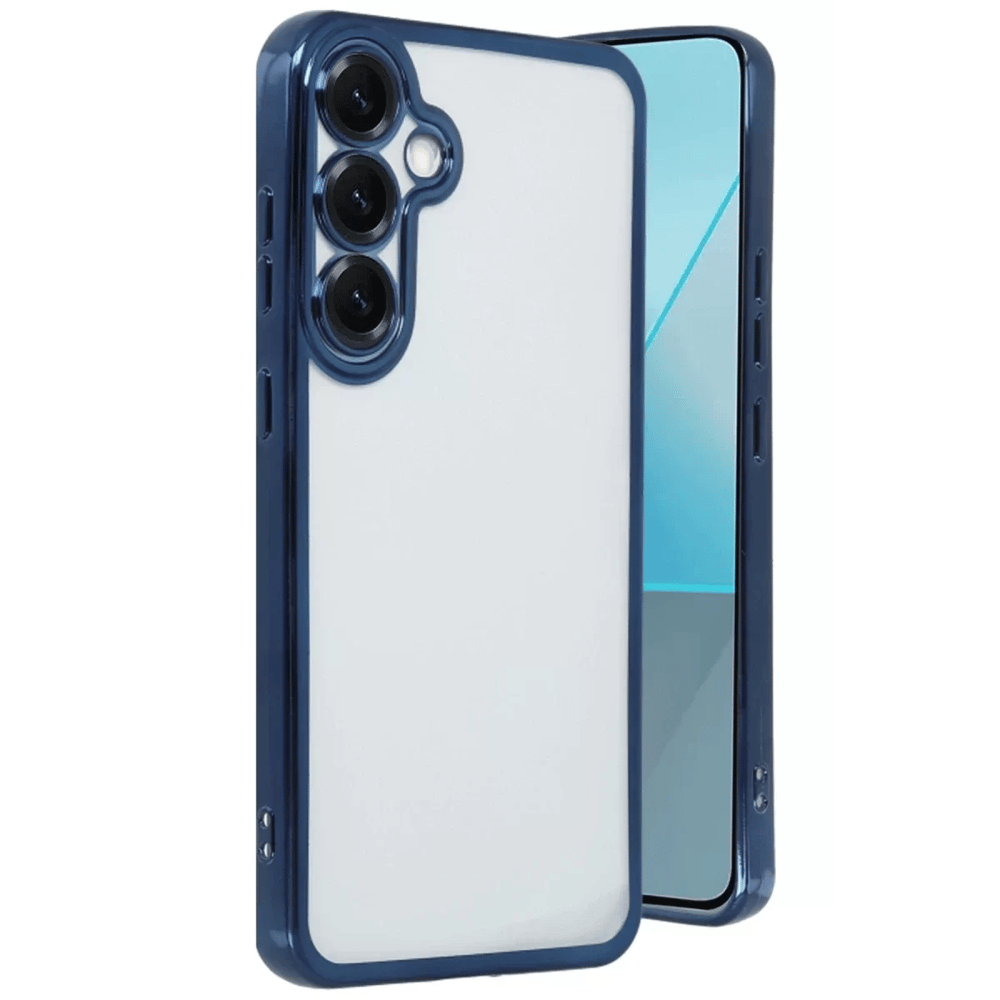 Samsung Galaxy S25 Plus Kılıf Lensli Silikon - Lacivert
