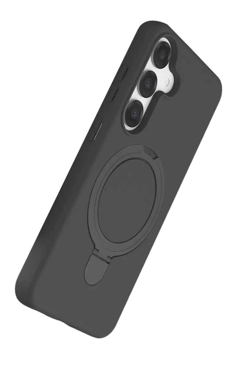 Samsung Galaxy S25 Regal Magsafe Standlı Kapak - Titan Gri