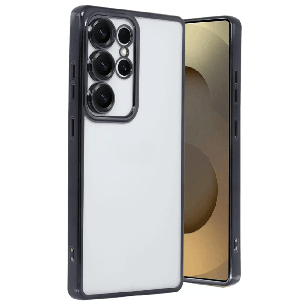 Samsung Galaxy S25 Ultra Kılıf Lensli Silikon - Siyah