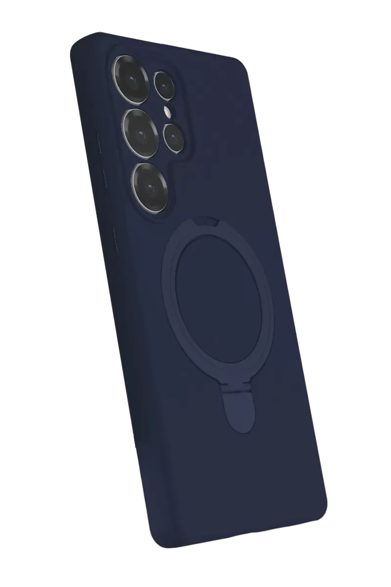 Samsung Galaxy S25 Ultra Regal Magsafe Standlı Kapak - Lacivert