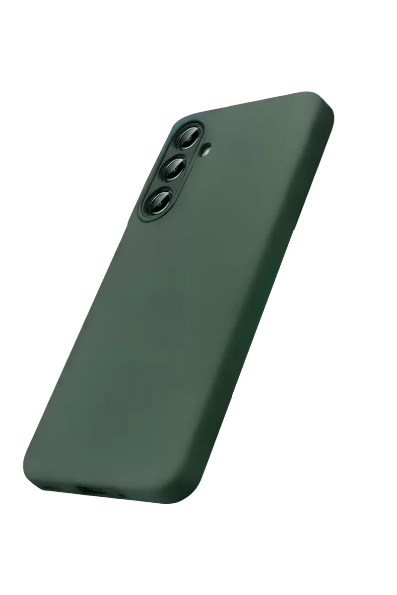 Samsung Galaxy S26 Nano içi Kadife Silikon - Koyu Yeşil