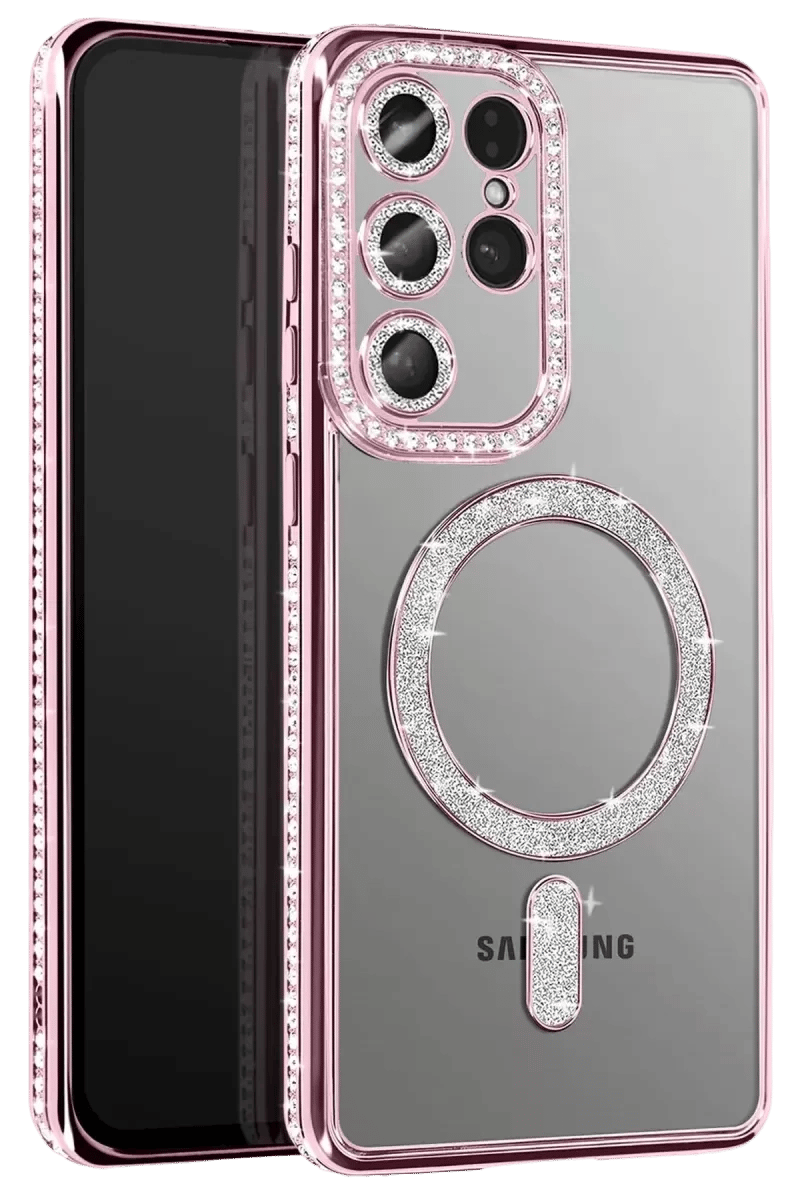 Samsung Galaxy S26 Ultra Joke Simli Magneticsafe Kılıf - Pembe