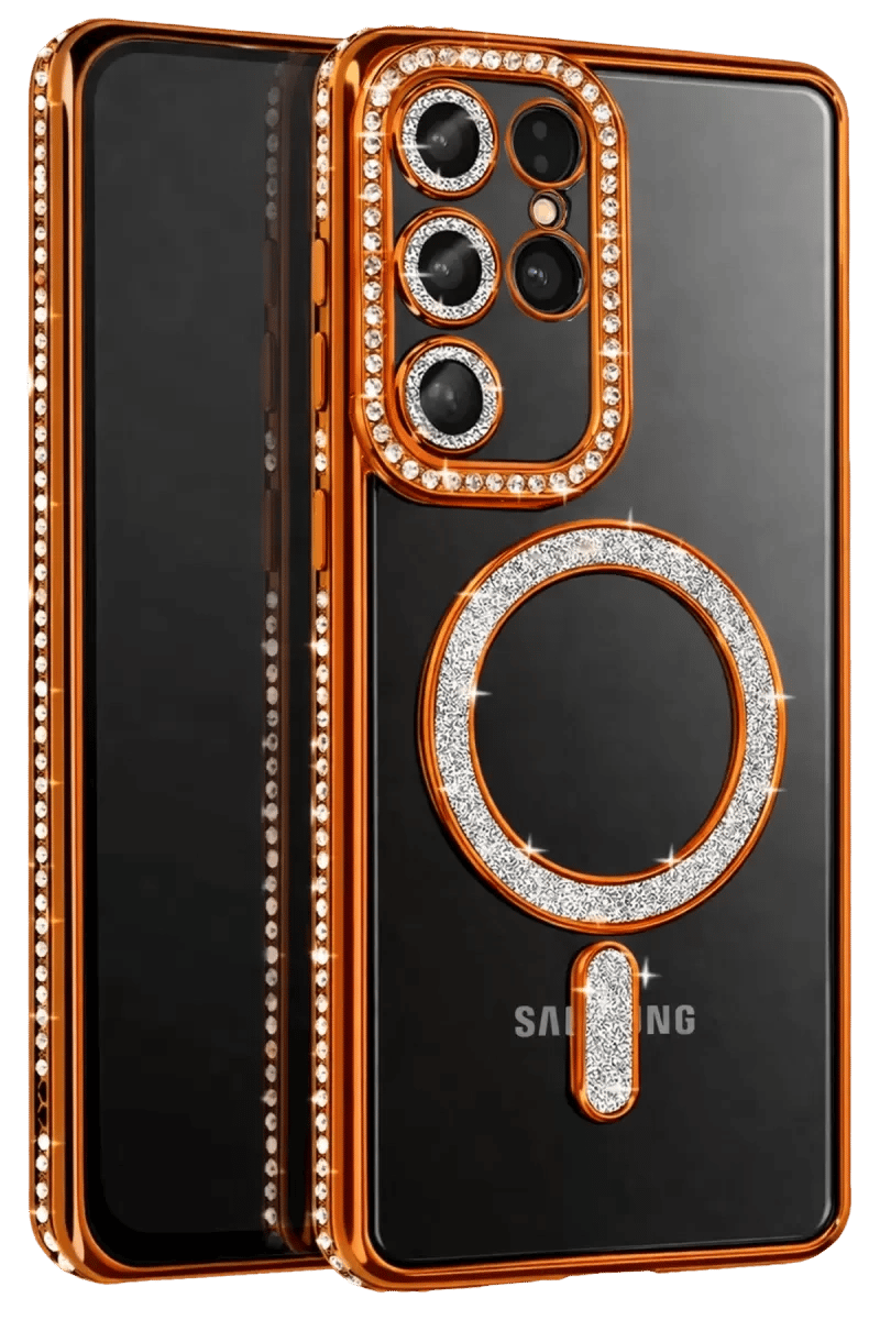 Samsung Galaxy S26 Ultra Joke Simli Magneticsafe Kılıf - Turuncu