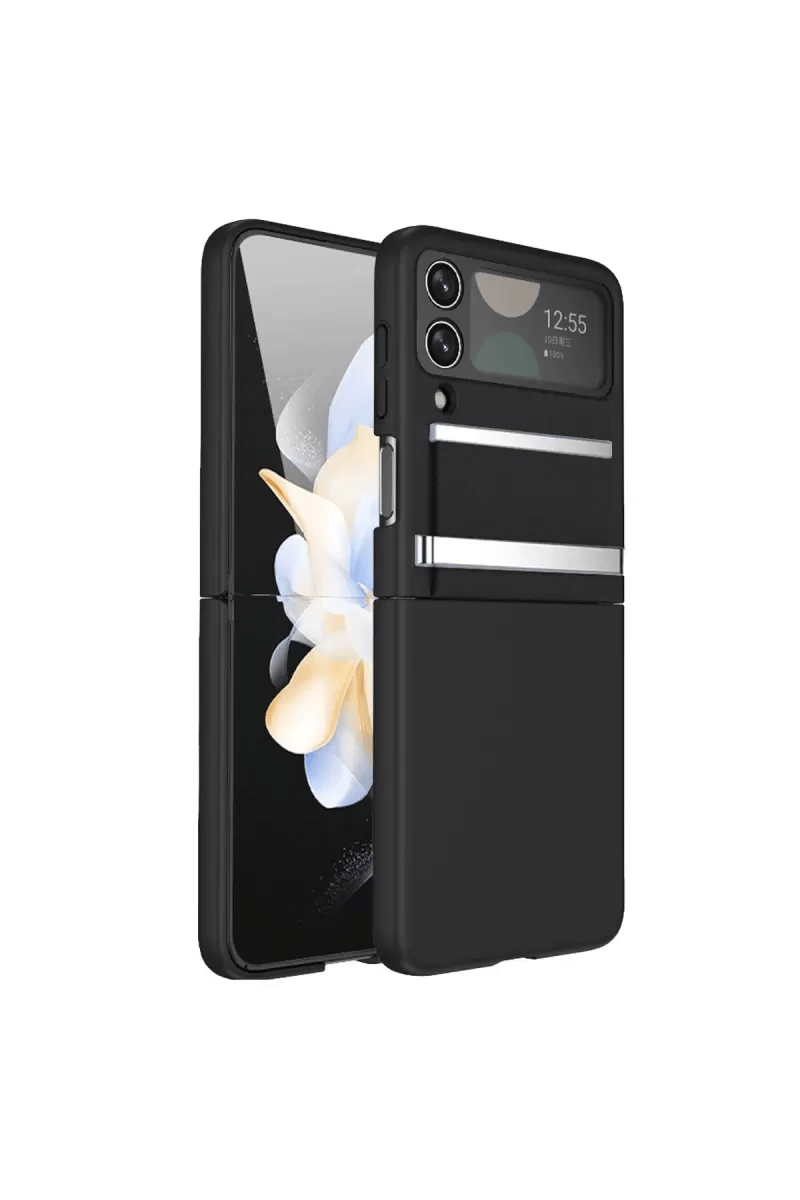 Samsung Galaxy Z Flip 3 Kılıf Belt Flip Kapak - Siyah