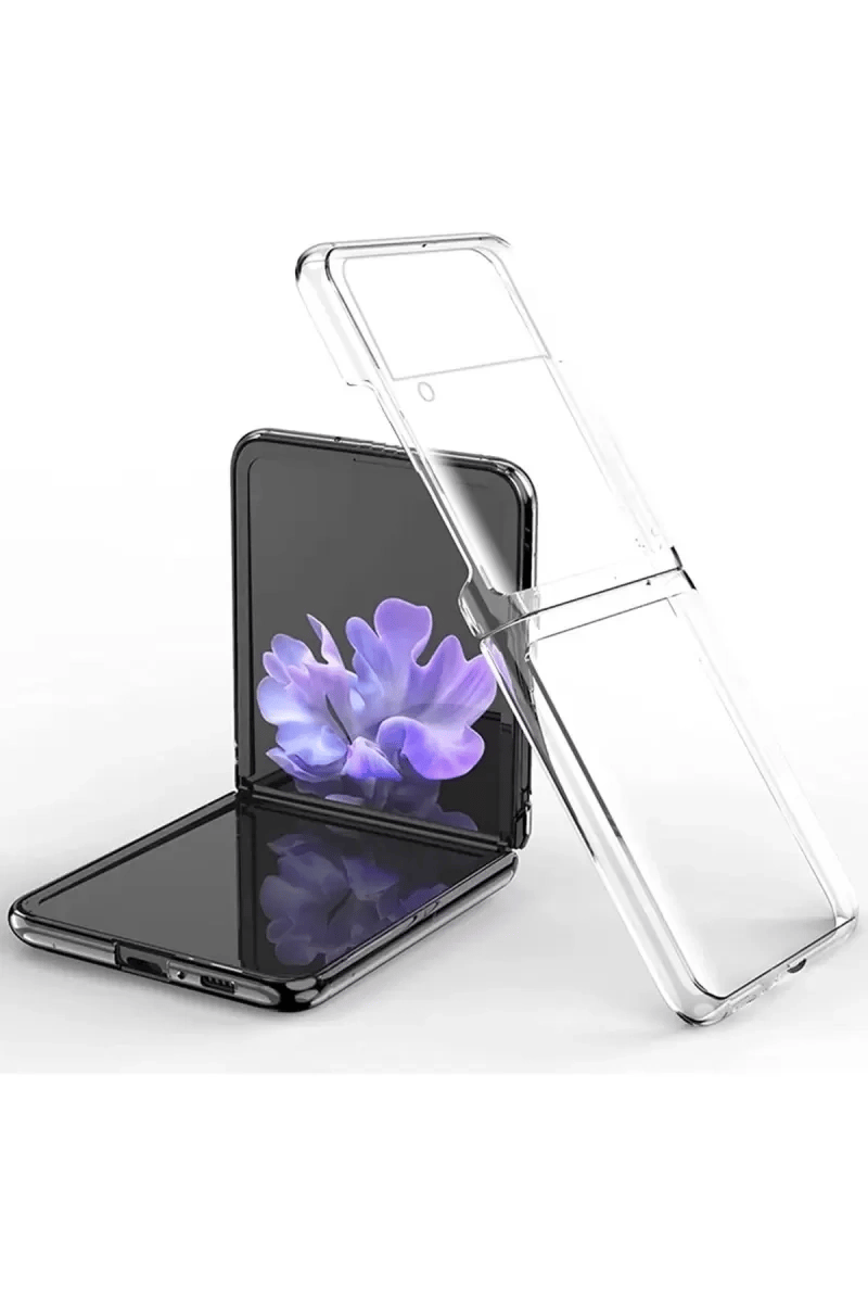 Samsung Galaxy Z Flip 3 Kılıf Fold TPU Silikon - Şeffaf