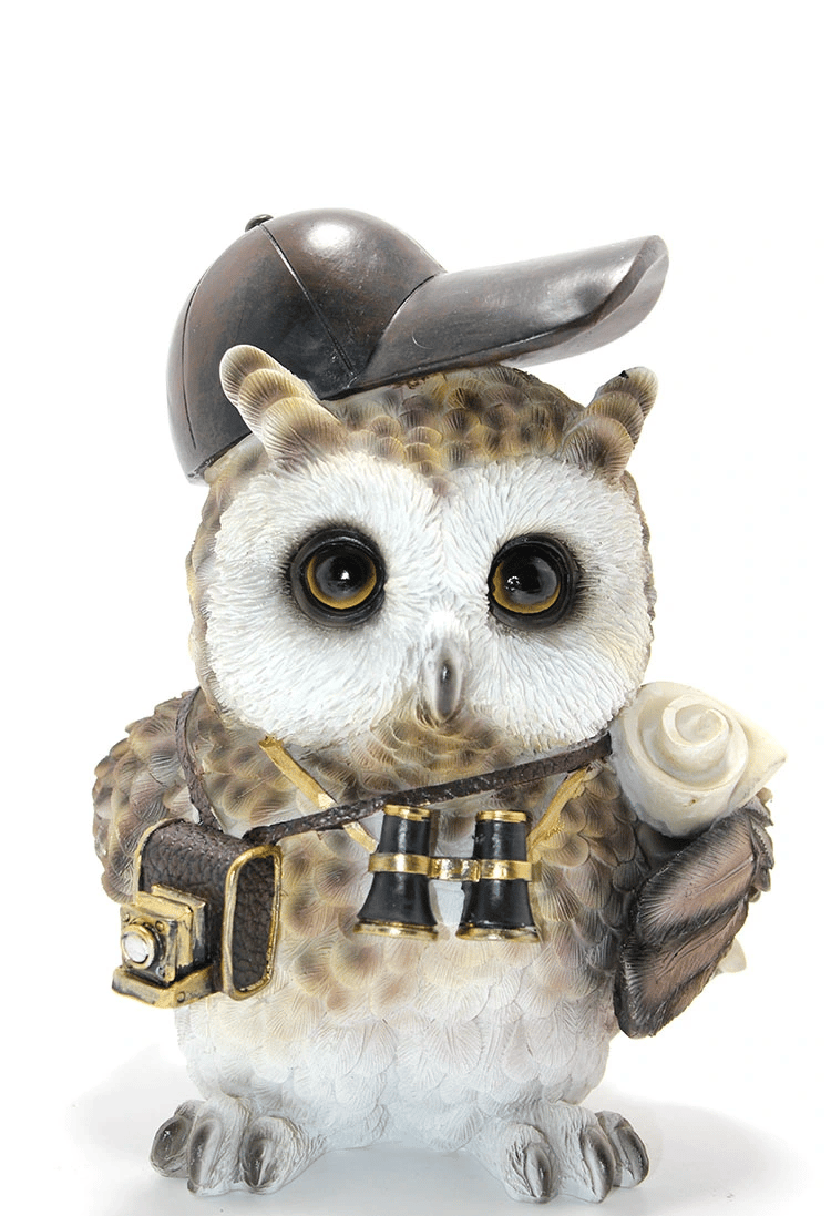 Steampunk Polyester Baykuş Figürü Model 2