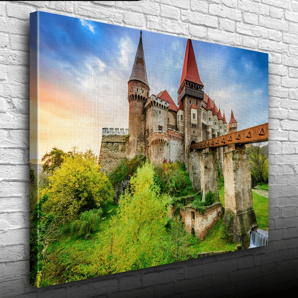 Tarihi Şato Kanvas Tablo 50 x 70