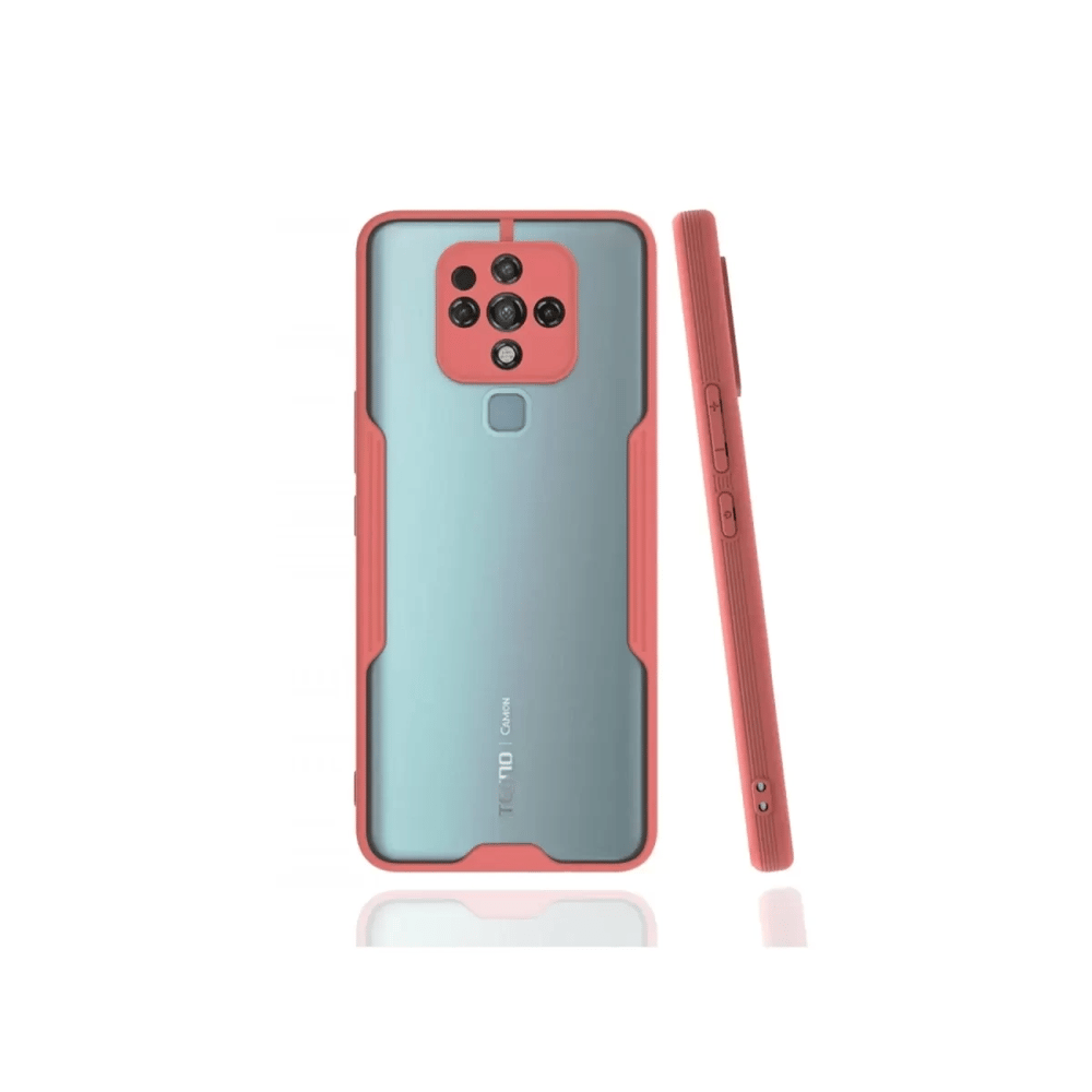 Tecno Camon 16 Kılıf Platin Silikon - Pembe