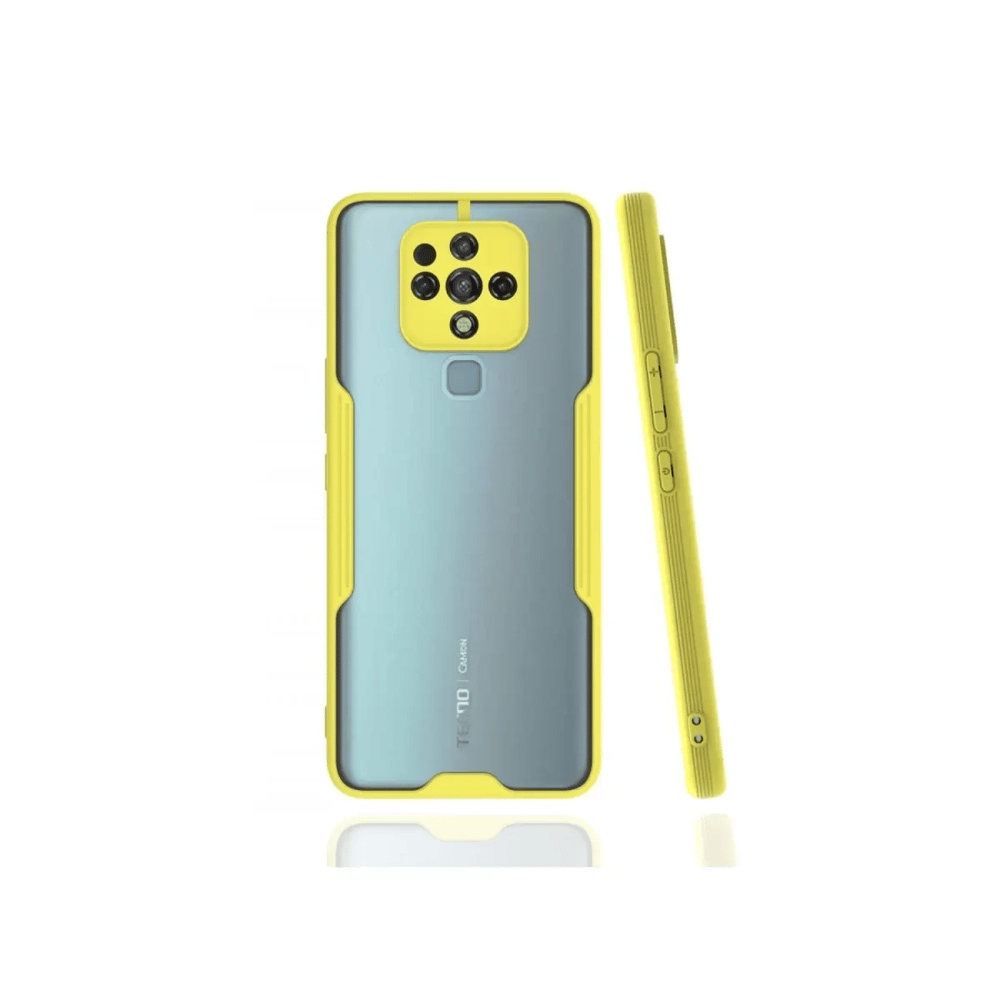 Tecno Camon 16 Kılıf Platin Silikon - Sarı