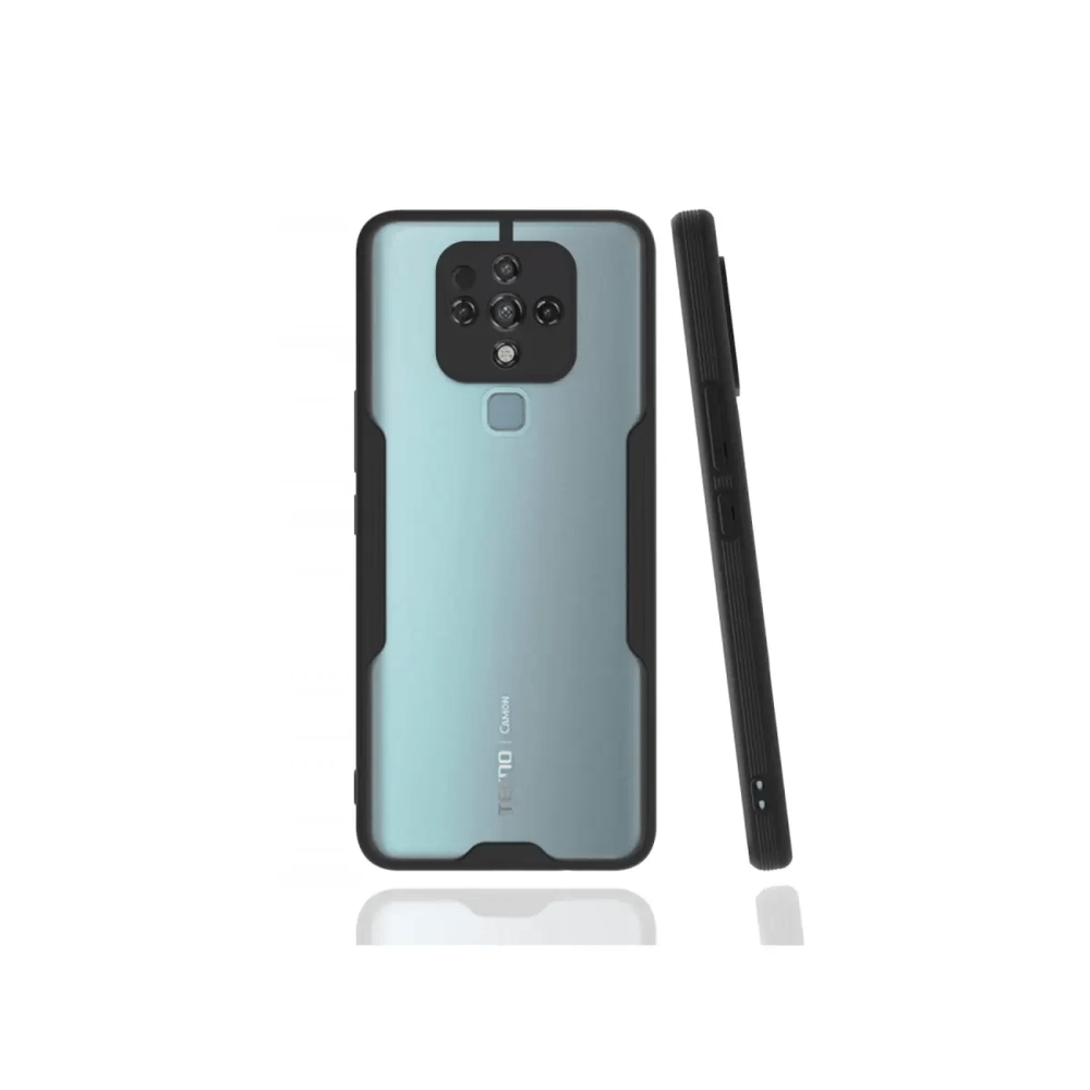 Tecno Camon 16 Kılıf Platin Silikon - Siyah
