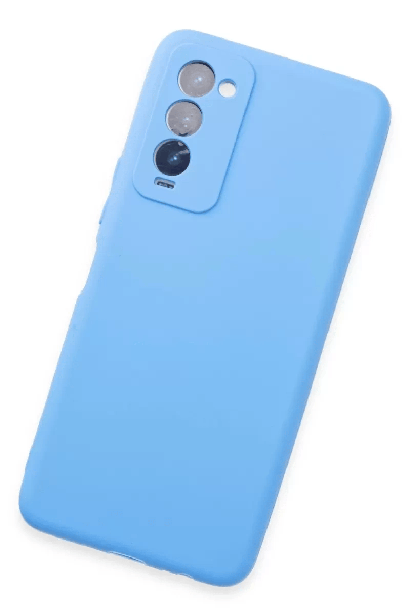 Tecno Camon 18 Kılıf First Silikon - Mavi