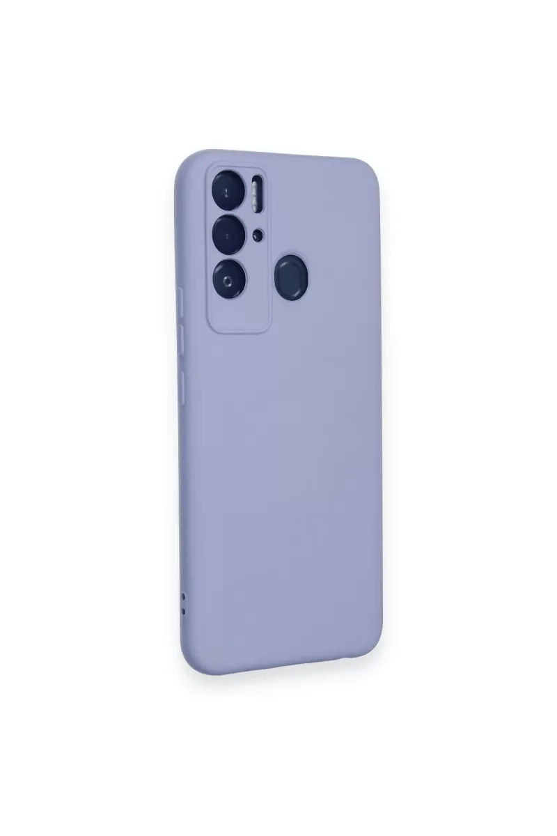 Tecno Pova Neo Kılıf Nano içi Kadife Silikon - Lila