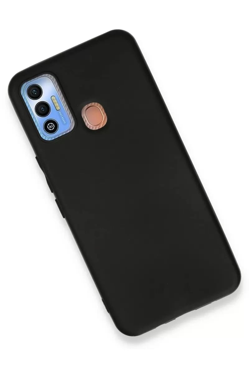 Tecno Spark 7T Kılıf First Silikon - Siyah