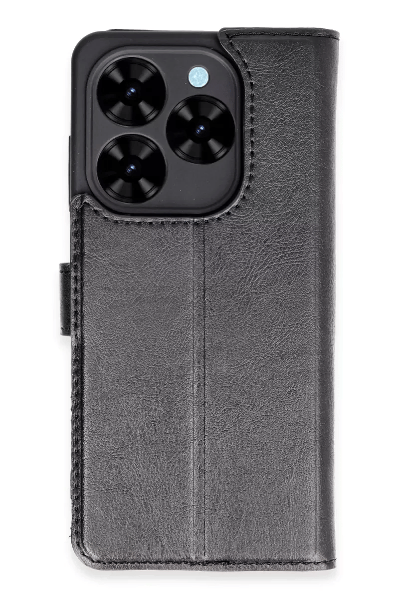 Tecno Spark Go 2024 Kılıf Trend S Plus Kapaklı Kılıf - Siyah