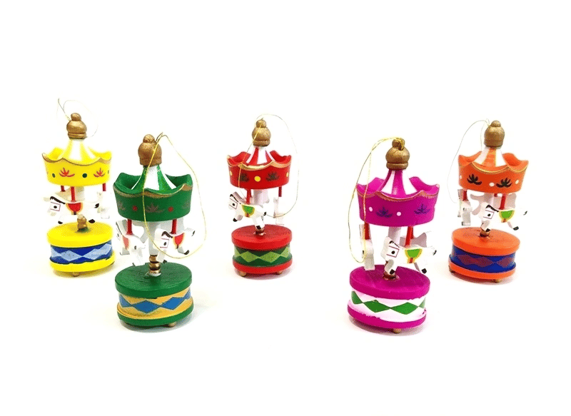 Toptan Mini Ahşap 6lı Atli Karinca