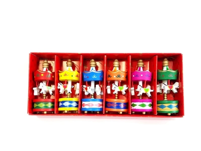 Toptan Mini Ahşap 6lı Atli Karinca