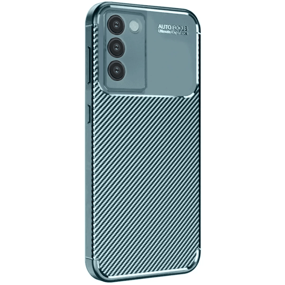 Vivo V30 Lite 4G Kılıf Auto Focus Karbon Kapak - Koyu Yeşil