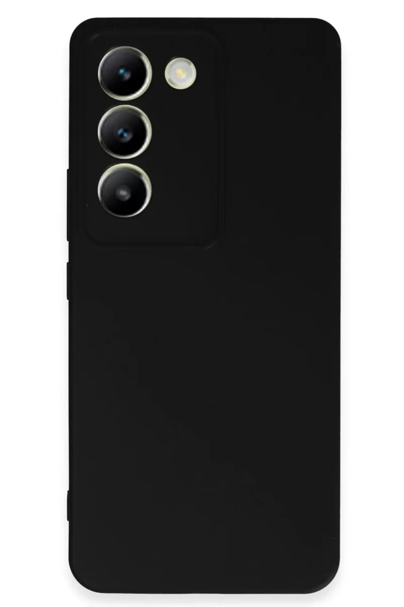 Vivo V30 Lite 4G Kılıf First Silikon - Siyah