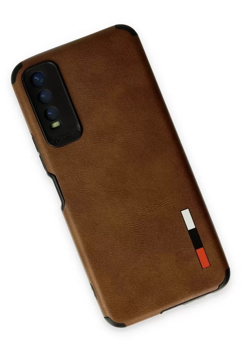 Vivo Y11S Kılıf Loop Deri Silikon - Kahverengi