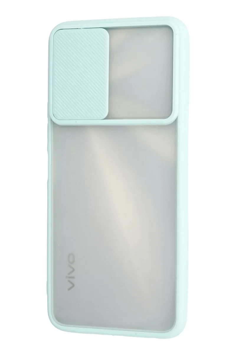 Vivo Y11S Kılıf Palm Buzlu Kamera Sürgülü Silikon - Turkuaz