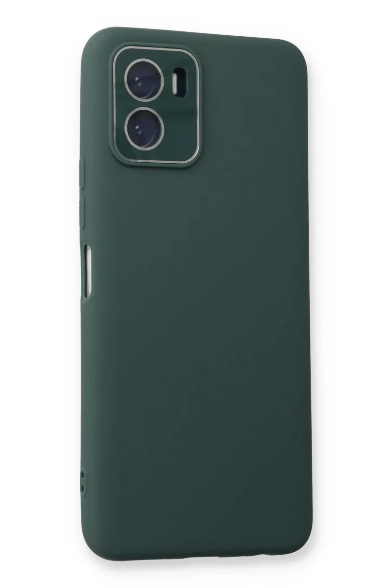 Vivo Y15S Kılıf Lansman Glass Kapak - Koyu Yeşil