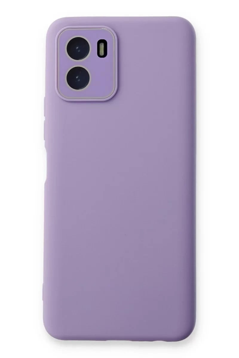 Vivo Y15S Kılıf Lansman Glass Kapak - Lila