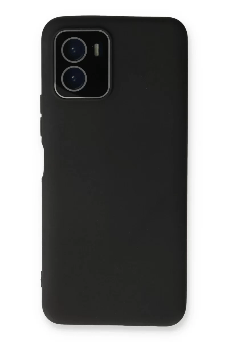 Vivo Y15S Kılıf Lansman Glass Kapak - Siyah