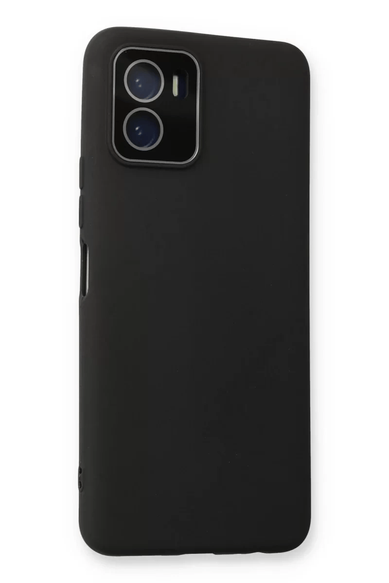 Vivo Y15S Kılıf Lansman Glass Kapak - Siyah