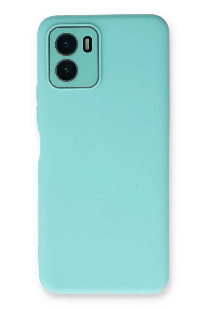 Vivo Y15S Kılıf Lansman Glass Kapak - Turkuaz