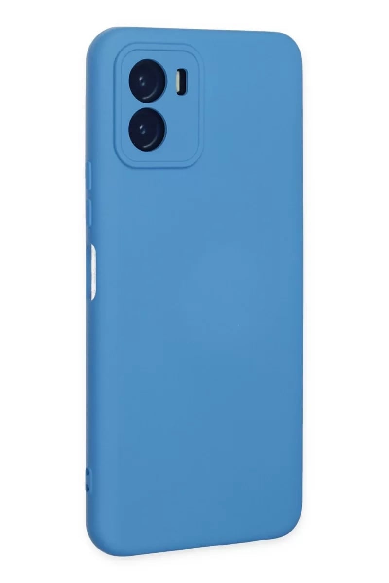 Vivo Y15S Kılıf Nano içi Kadife Silikon - Mavi