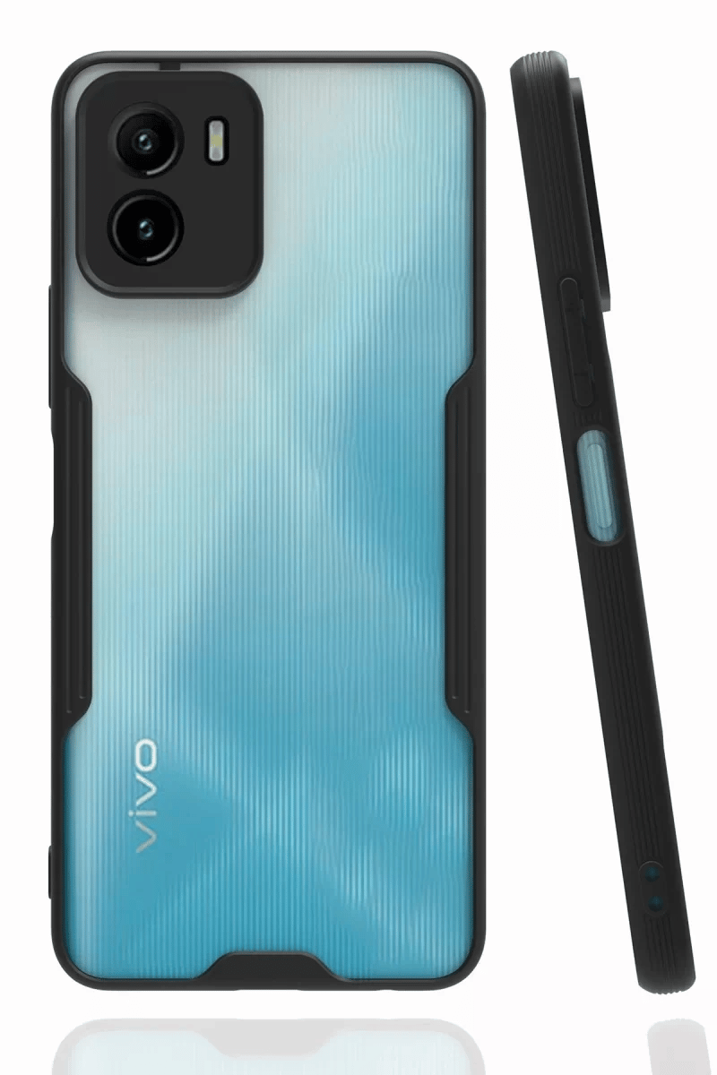 Vivo Y15S Kılıf Platin Silikon - Siyah