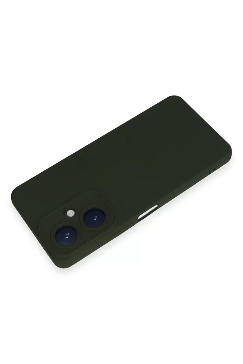 Vivo Y27 Kılıf Nano içi Kadife Silikon - Koyu Yeşil