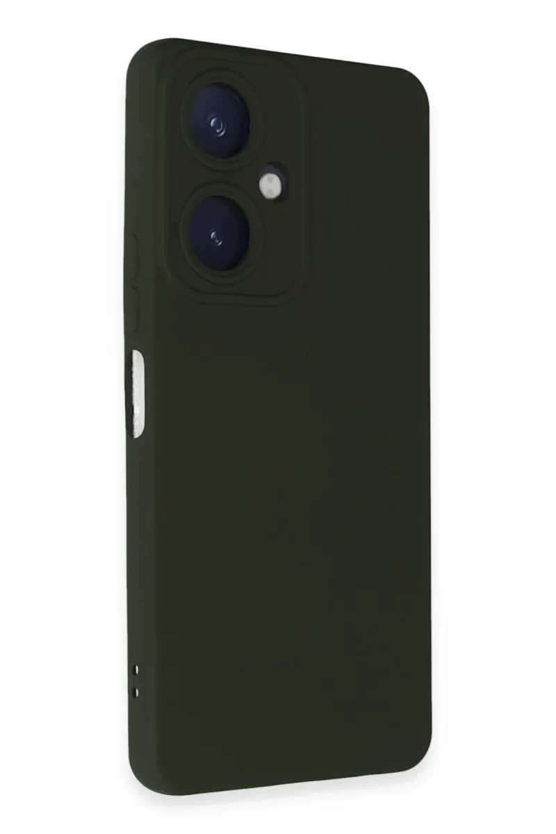Vivo Y27 Kılıf Nano içi Kadife Silikon - Koyu Yeşil