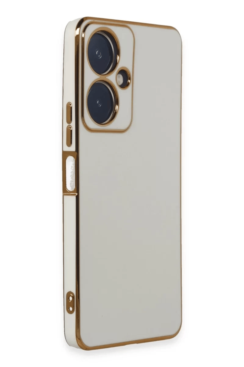Vivo Y27 Kılıf Volet Silikon - Beyaz