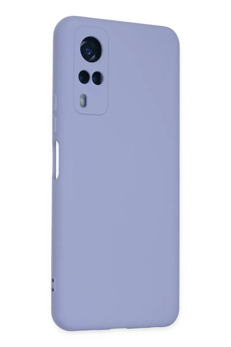 Vivo Y53S Kılıf Nano içi Kadife Silikon - Lila