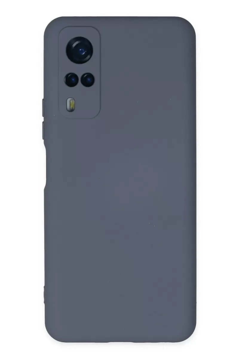 Vivo Y53S Kılıf Nano içi Kadife Silikon - Gri