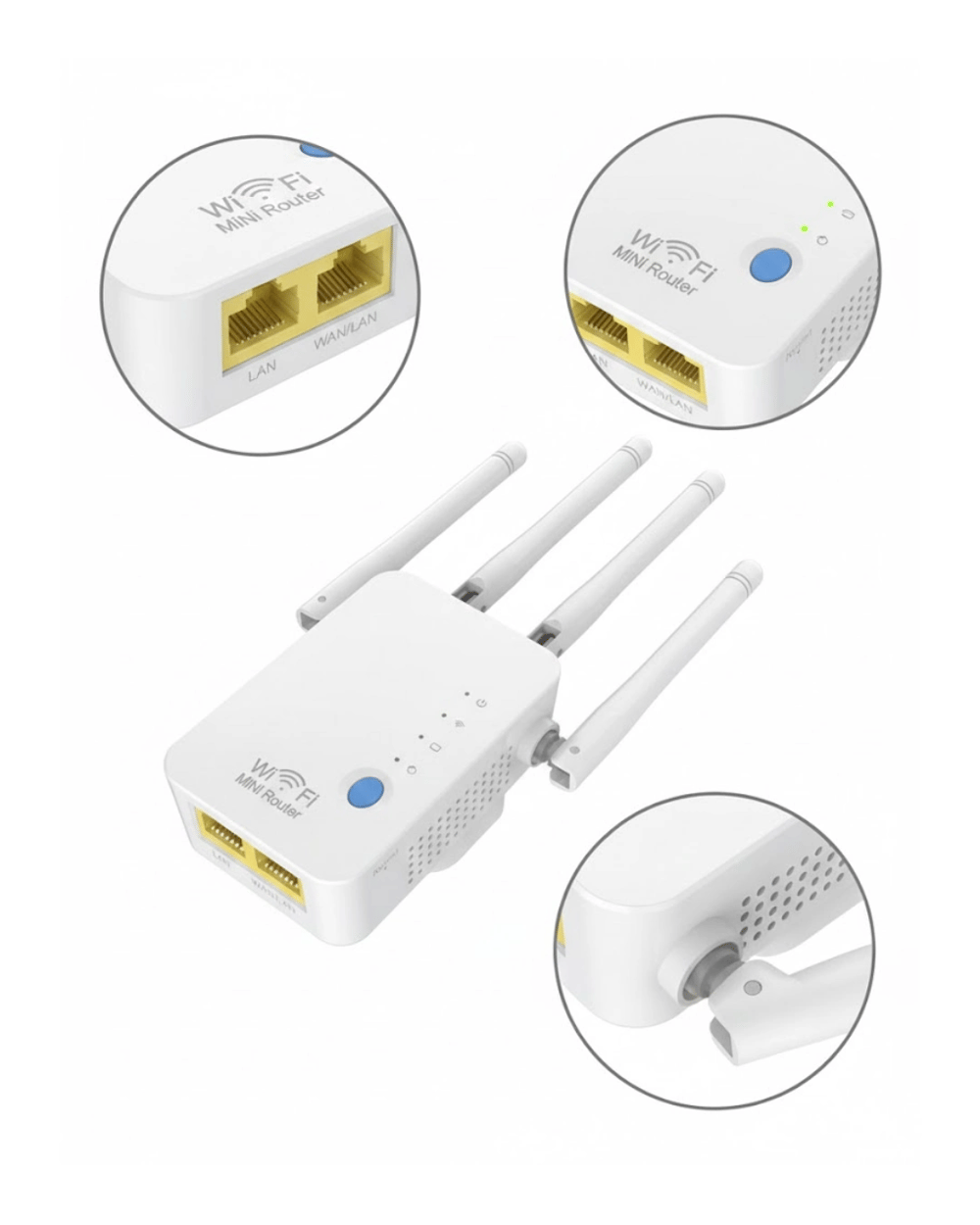 WiFi Güçlendirici 2.4G 5G Kablosuz Tekrarlayıcı