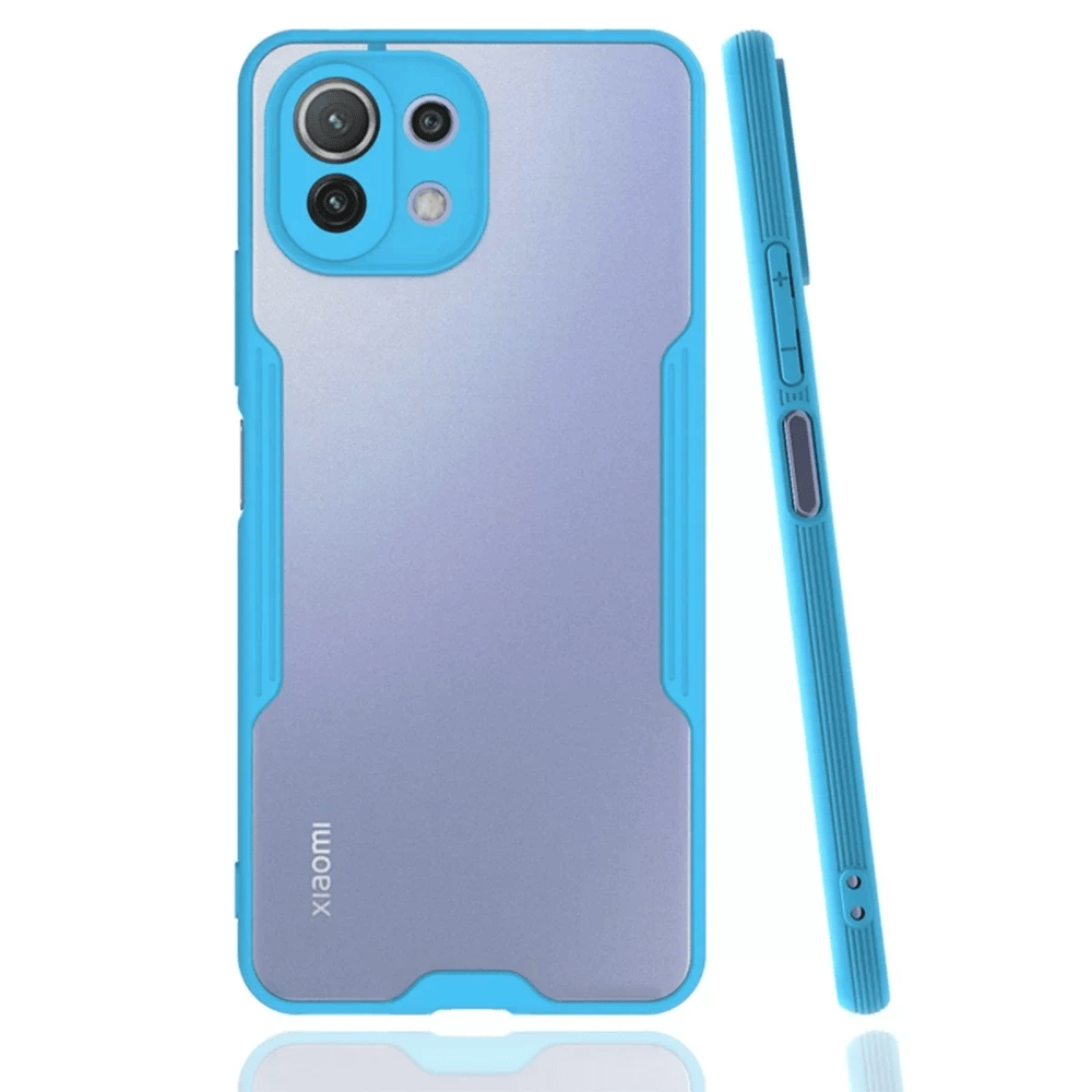 Xiaomi Mİ 11 Lite Kılıf Platin Silikon - Mavi