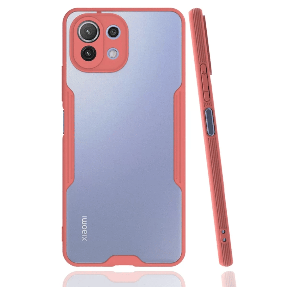 Xiaomi Mİ 11 Lite Kılıf Platin Silikon - Pembe