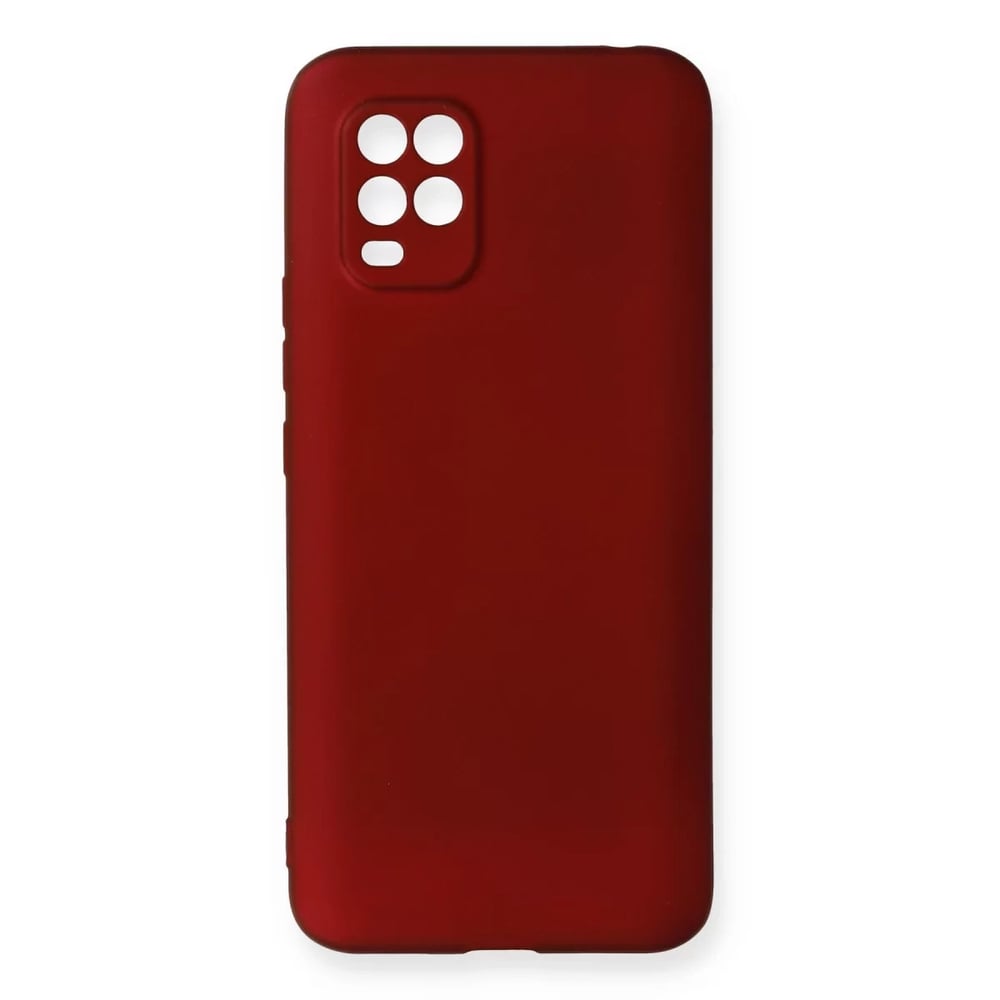Xiaomi Mi 10 Lite Kılıf First Silikon - Bordo