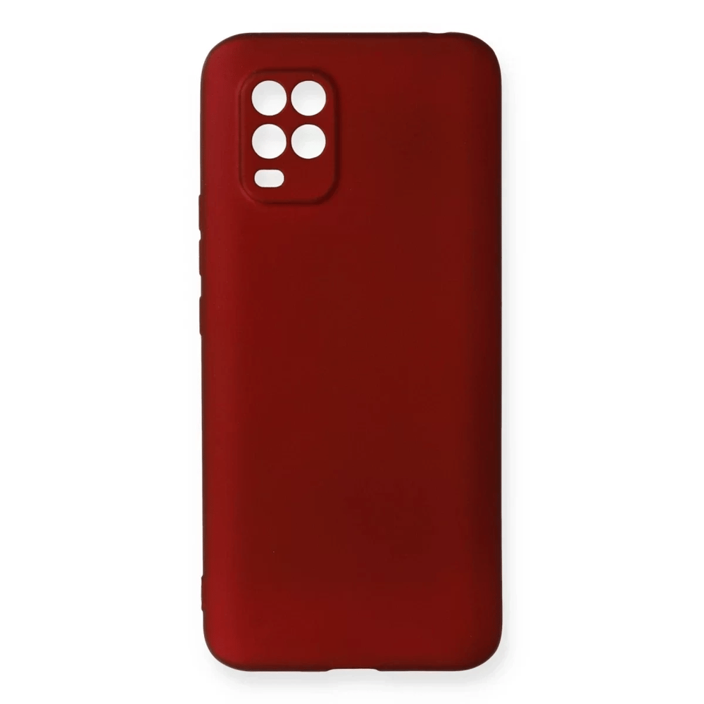 Xiaomi Mi 10 Lite Kılıf First Silikon - Bordo