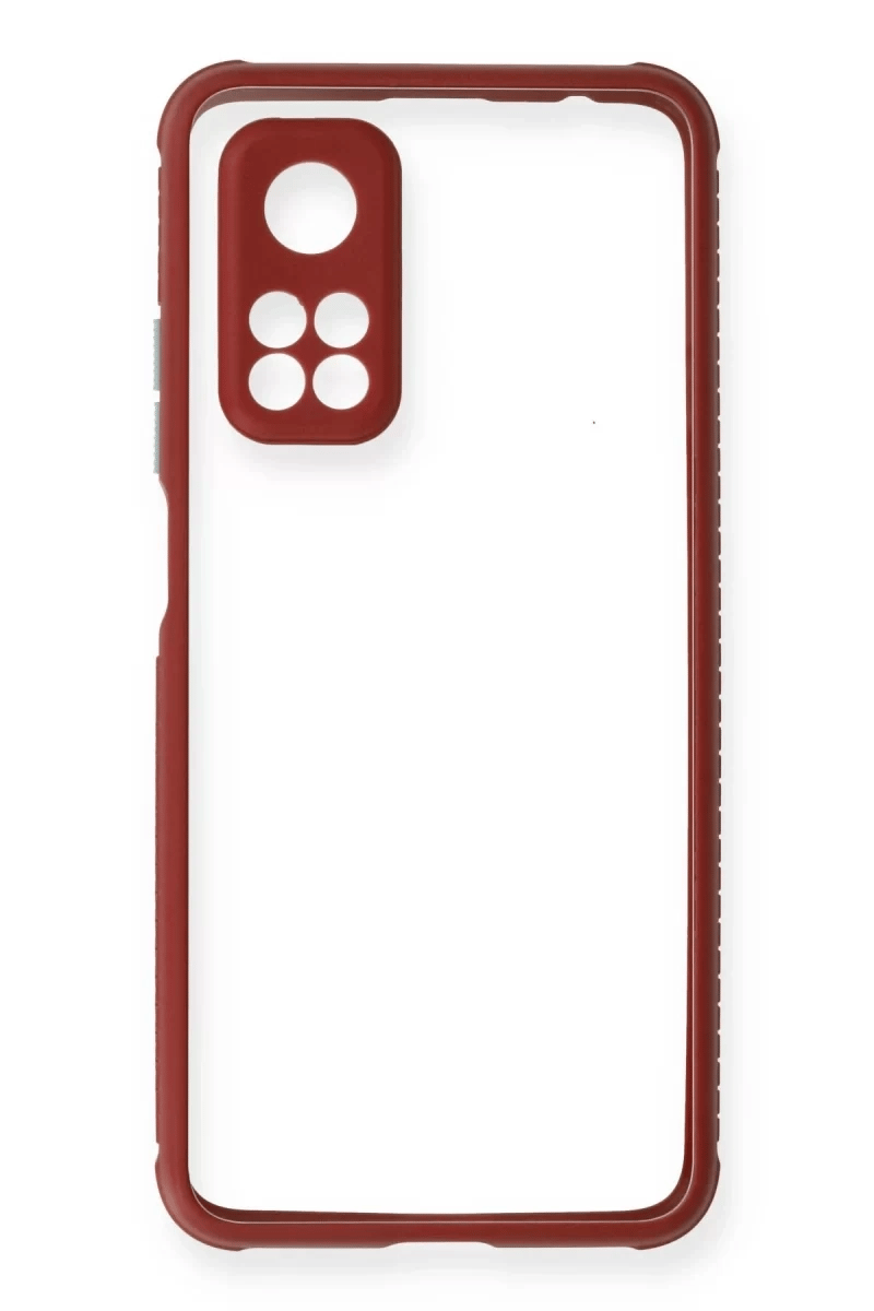 Xiaomi Mi 10T Pro Kılıf Miami Şeffaf Silikon - Fuşya