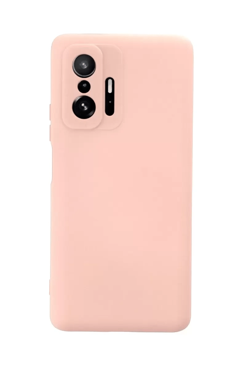 Xiaomi Mi 11T Pro Kılıf Nano içi Kadife Silikon - Pudra