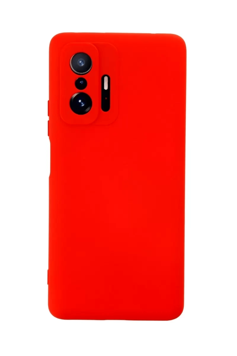 Xiaomi Mi 11T Pro Kılıf Nano içi Kadife Silikon - Kırmızı