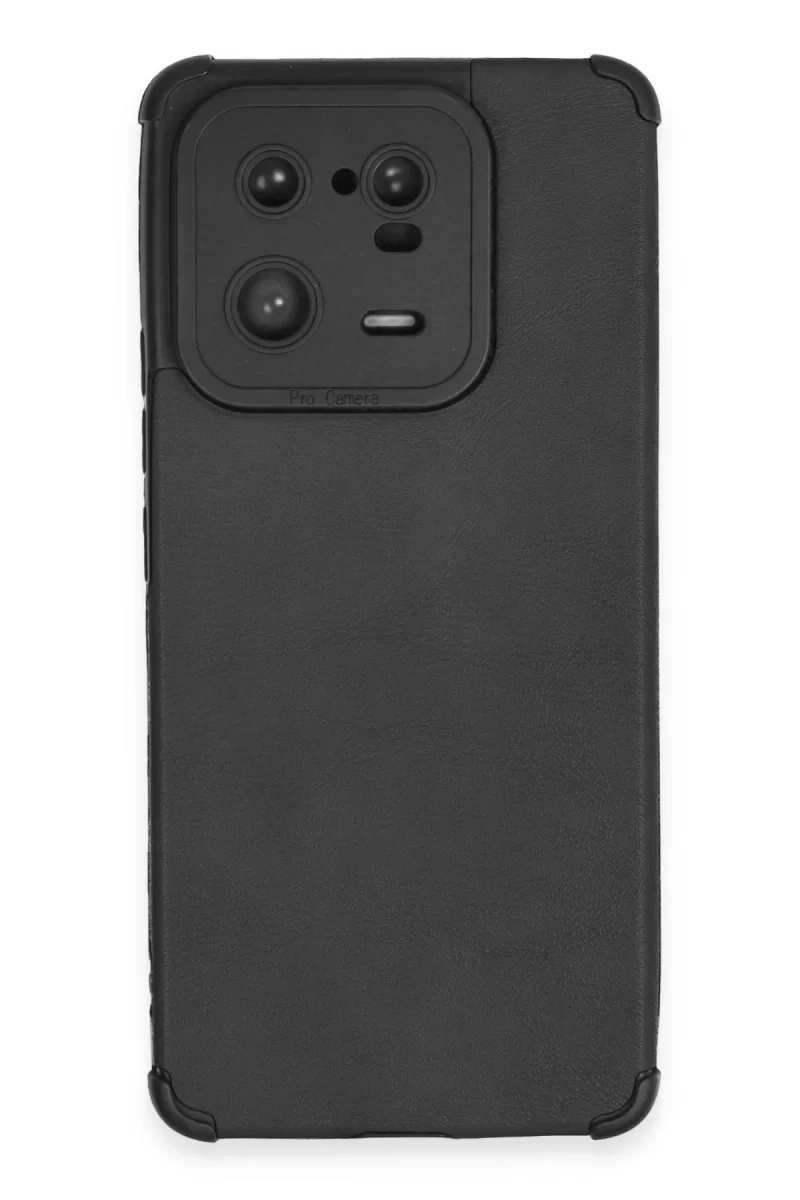 Xiaomi Mi 13 Pro Kılıf Loop Deri Silikon - Siyah
